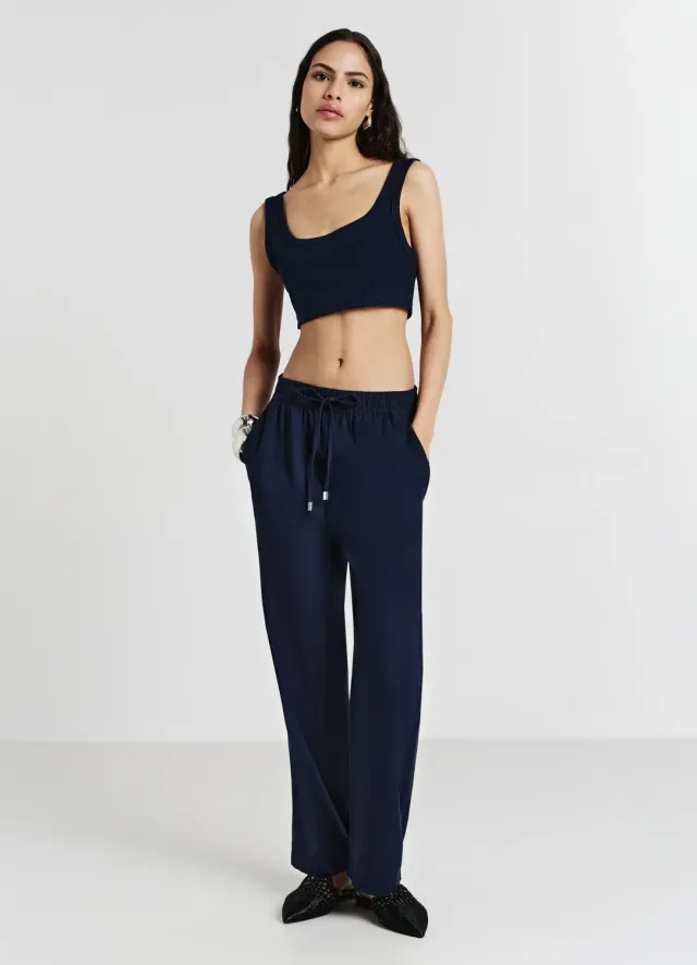Calliope Top Bra Côtelé Brassière Coton Femme