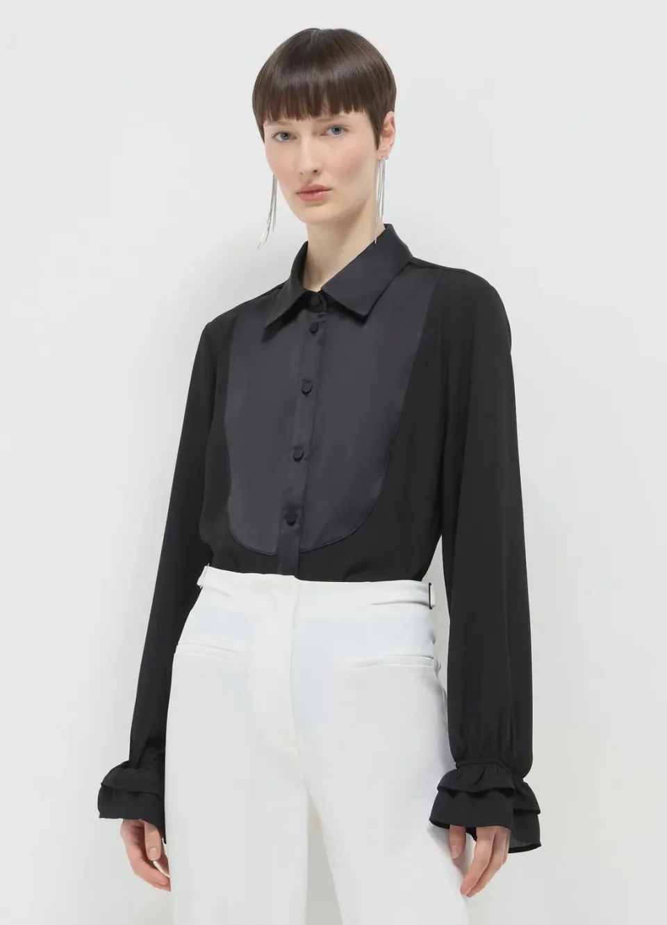 Calliope chemise bitessuto chemisier manches longues