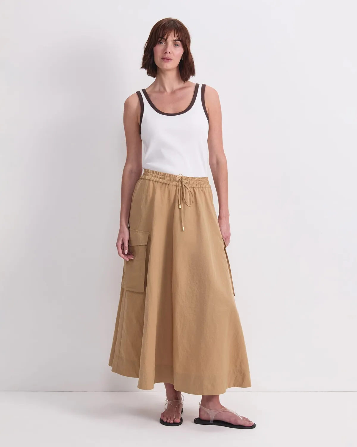 Sportscraft Tia Pocket Maxi jupe longue taille 6 à poches