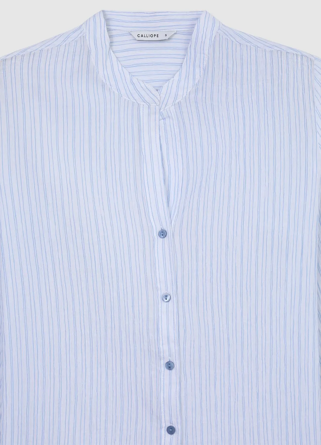 Calliope coréenne chemise femme coton rayée