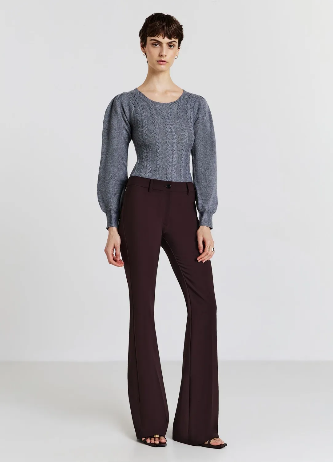 Calliope Body maille torsades femme col rond