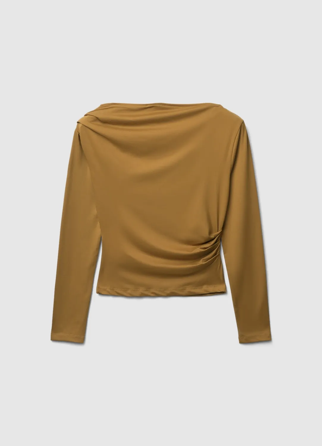 Calliope T-shirt Col Asymétrique Femme Manches Longues
