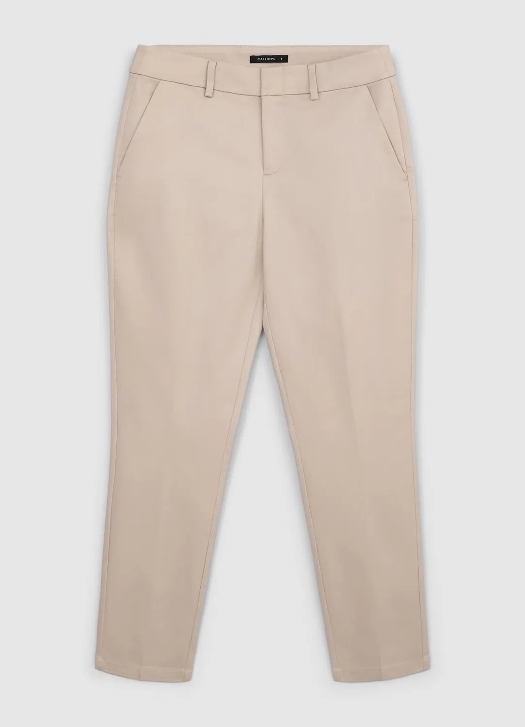 Calliope pantalon rasatello coton femme regular
