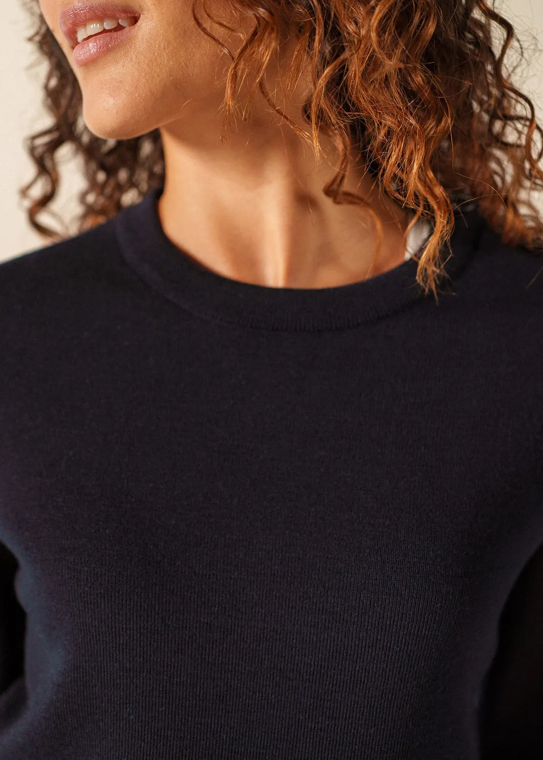 Saint James Brégançon x Elysée pull laine navy femme