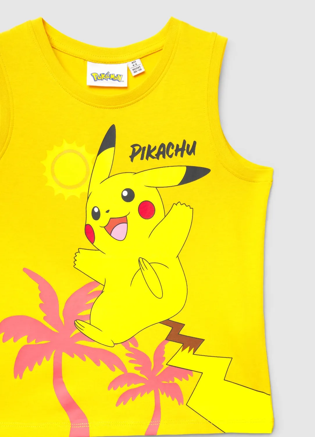 Calliope débardeur enfant Pikachu imprimé coton
