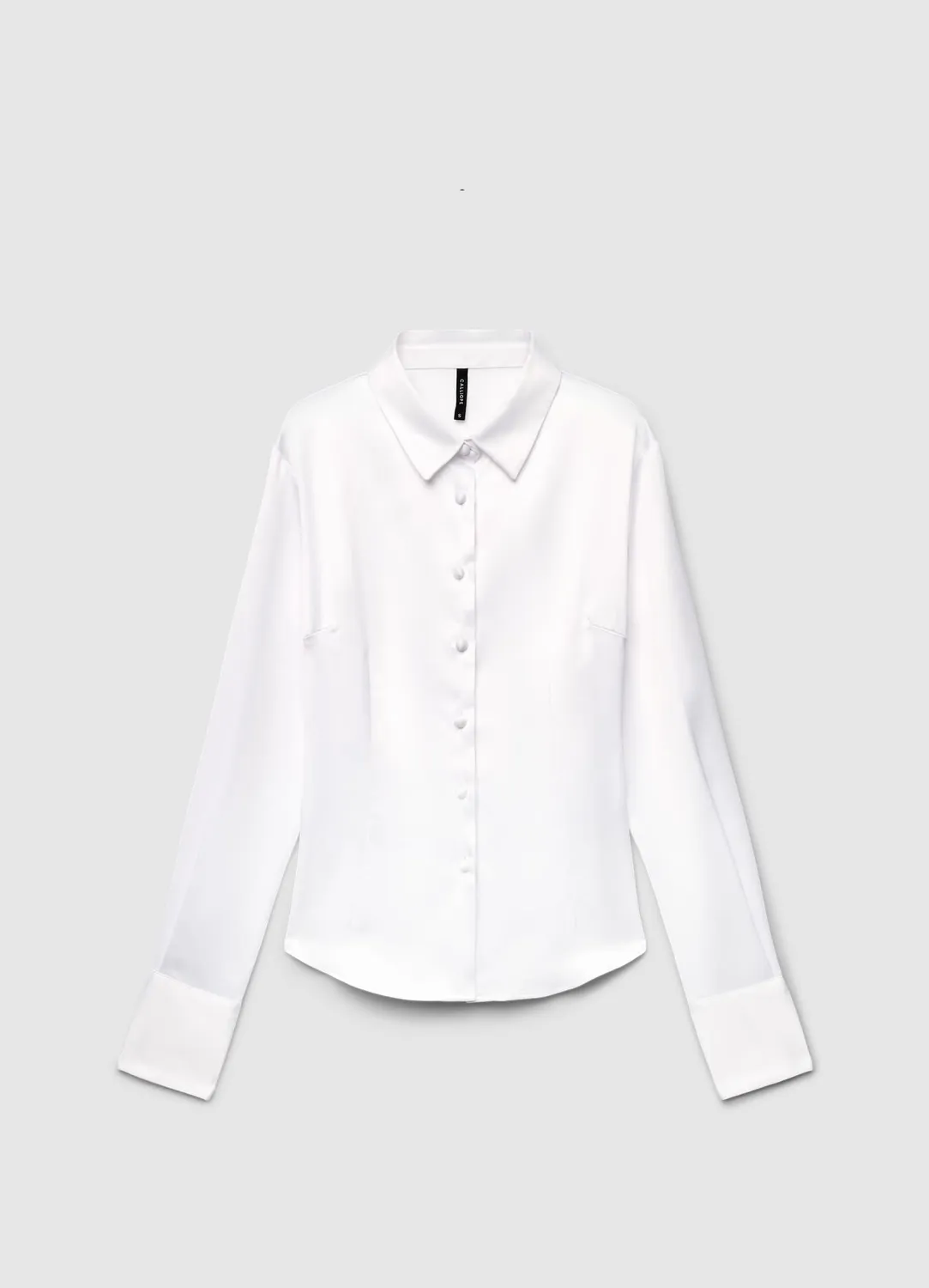 Calliope chemise crop satinée femme soirée