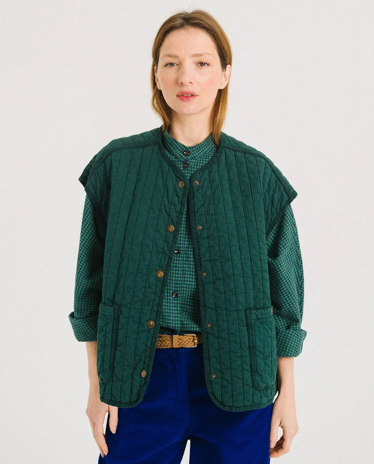Tinsels Flipper veste fougère coton matelassé