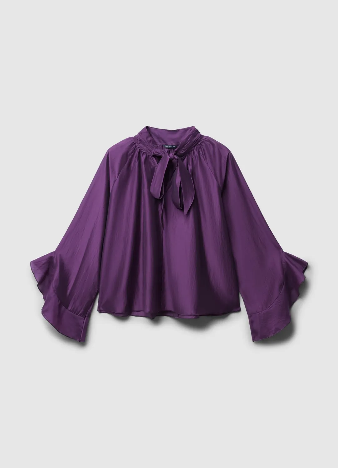 Calliope Blouse ample à volants femme manches longues