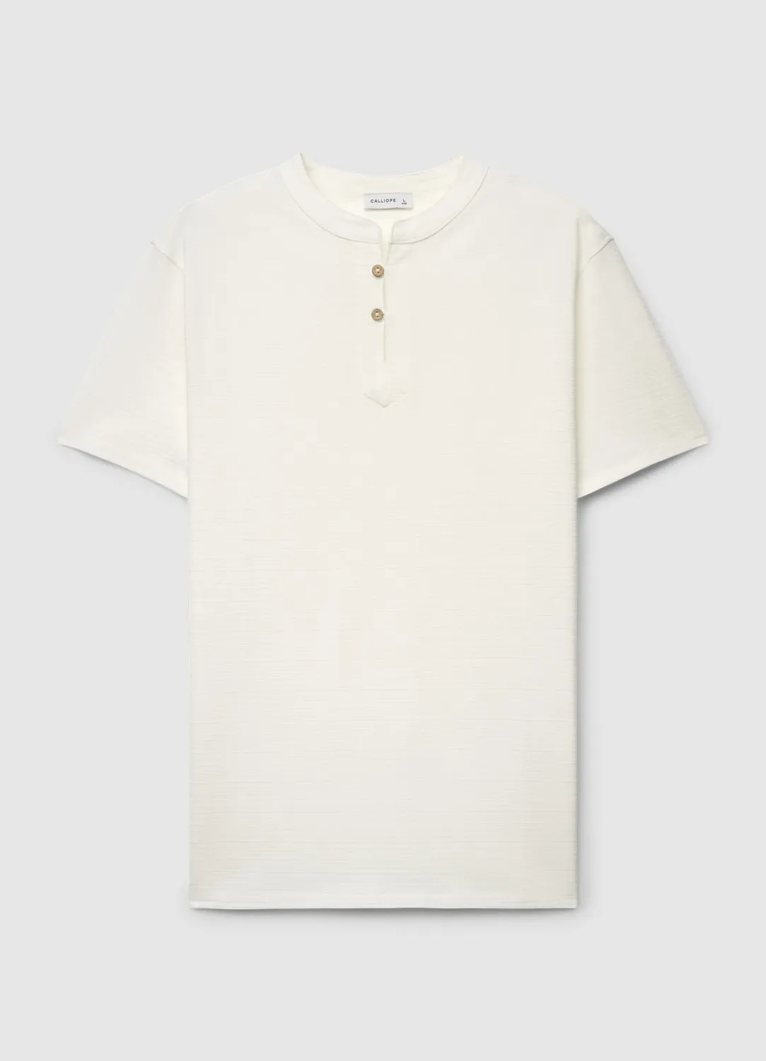 Calliope t-shirt col serafino homme manches courtes