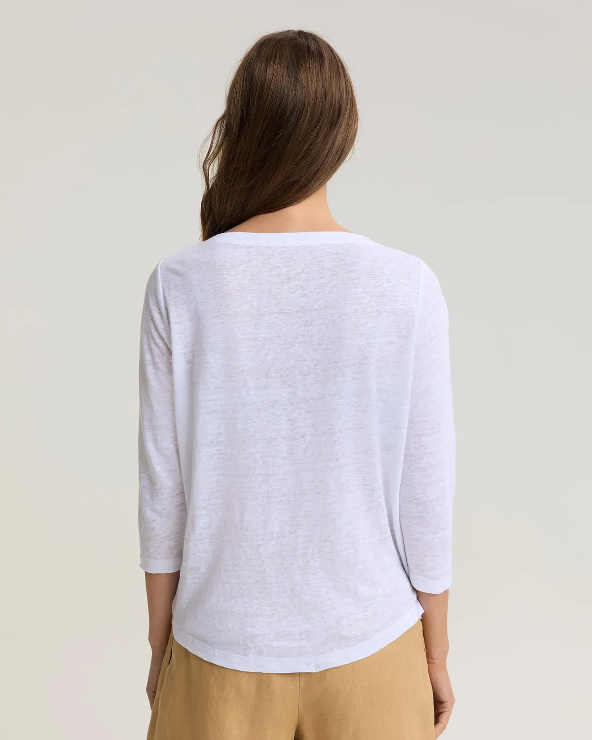 Sportscraft Cecile top lin argent manches 3/4