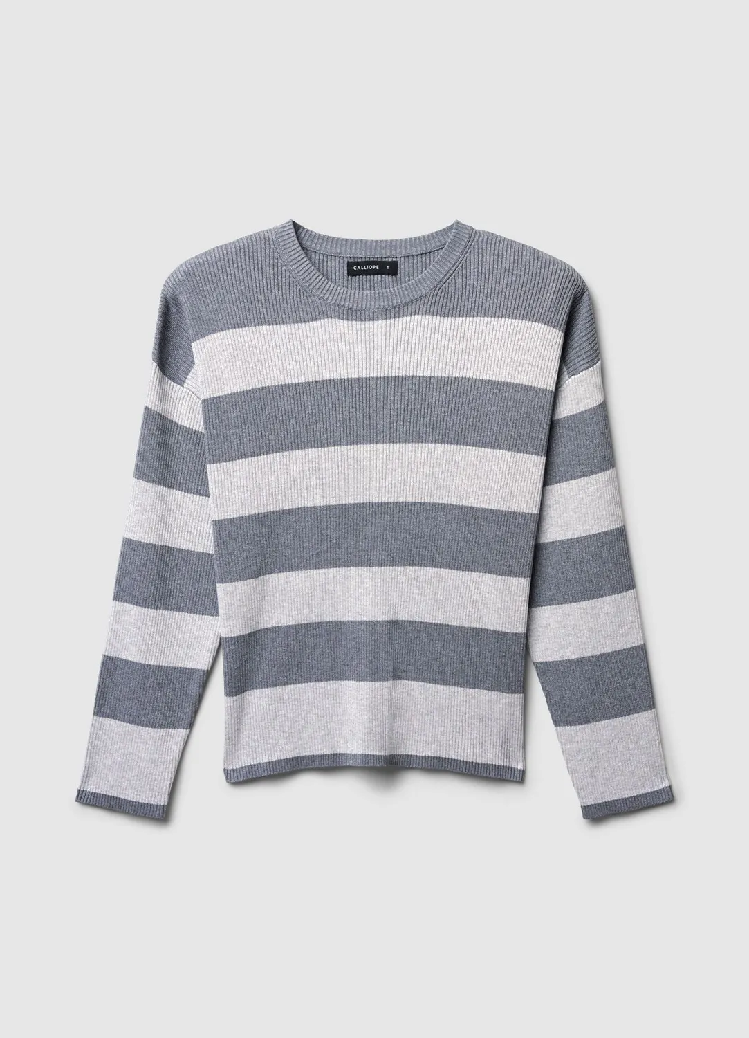 Calliope pull rayé marinière femme manches longues côtelé
