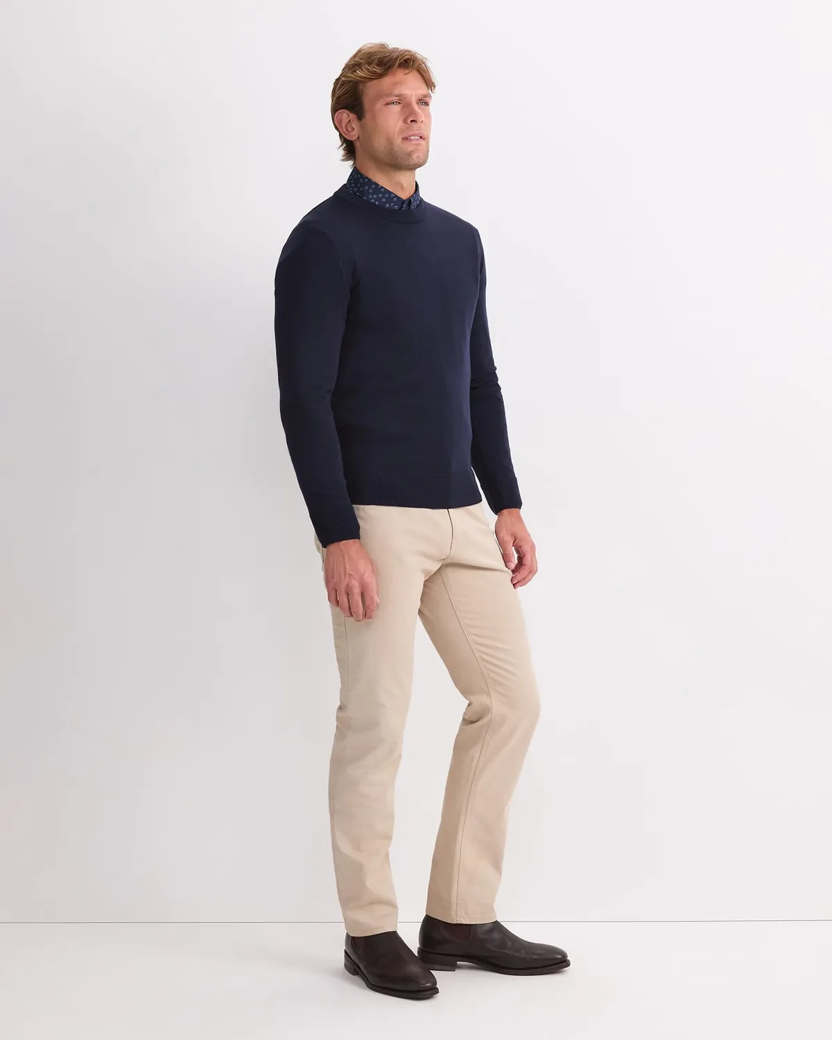 Sportscraft Merino Crew Neck pull laine