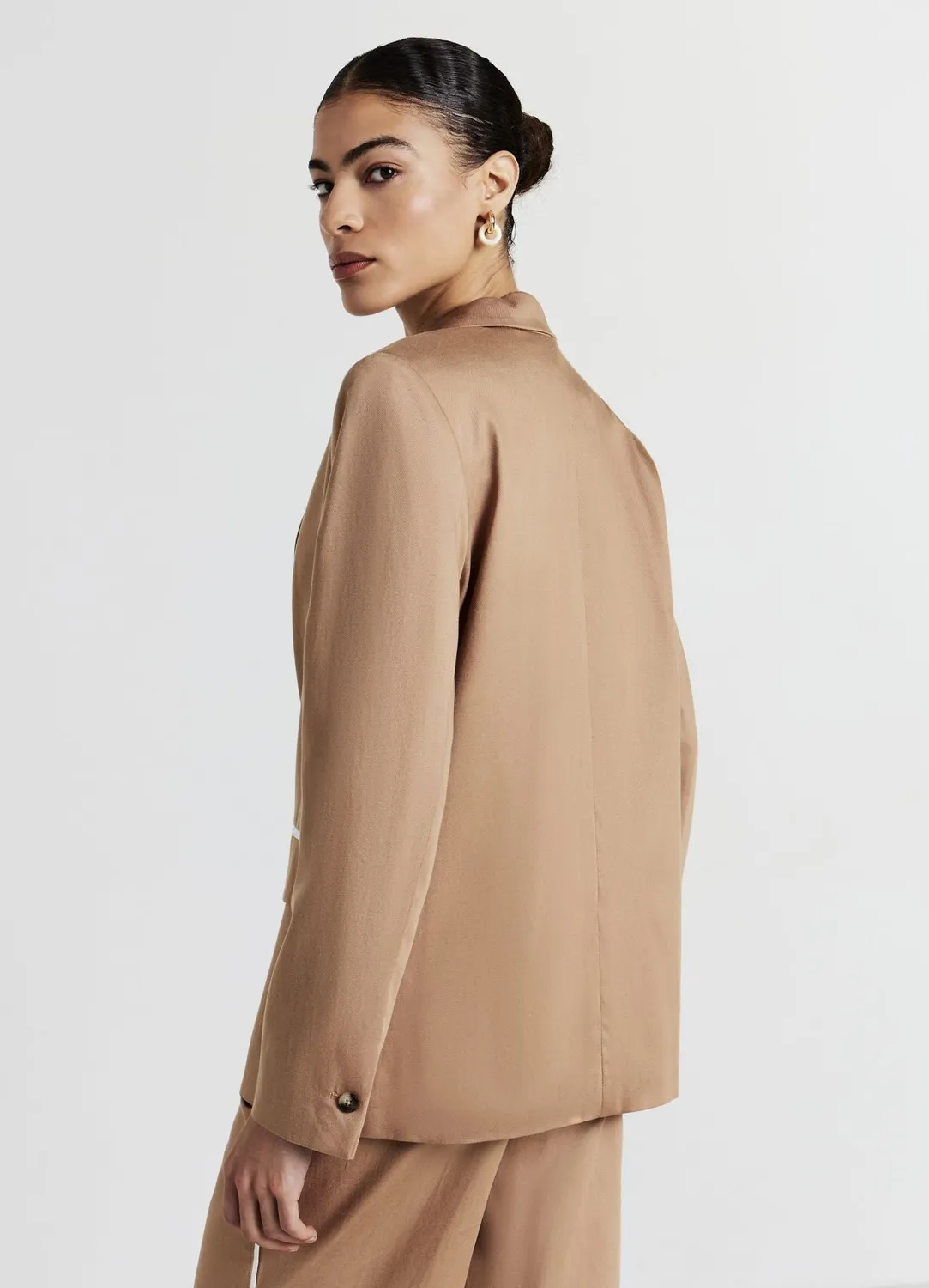Calliope blazer monopetto veste tailleur non doublé
