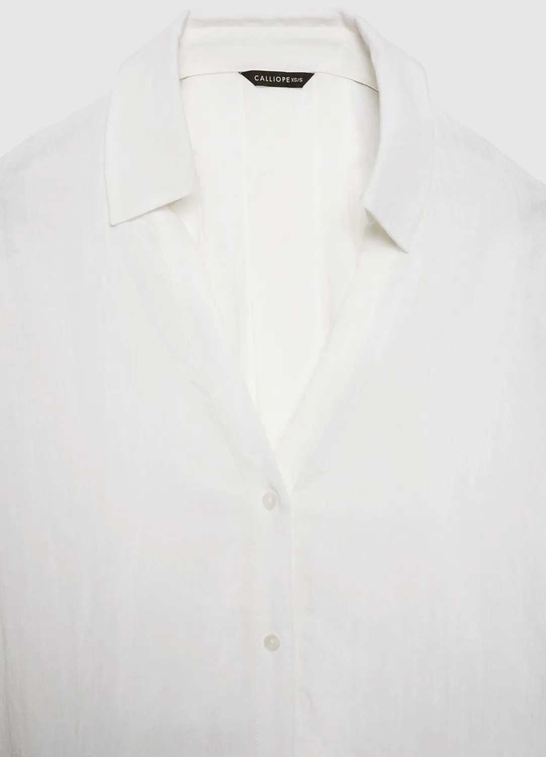 Calliope Chemise Femme Col V Boutons Manches 3/4 Ample