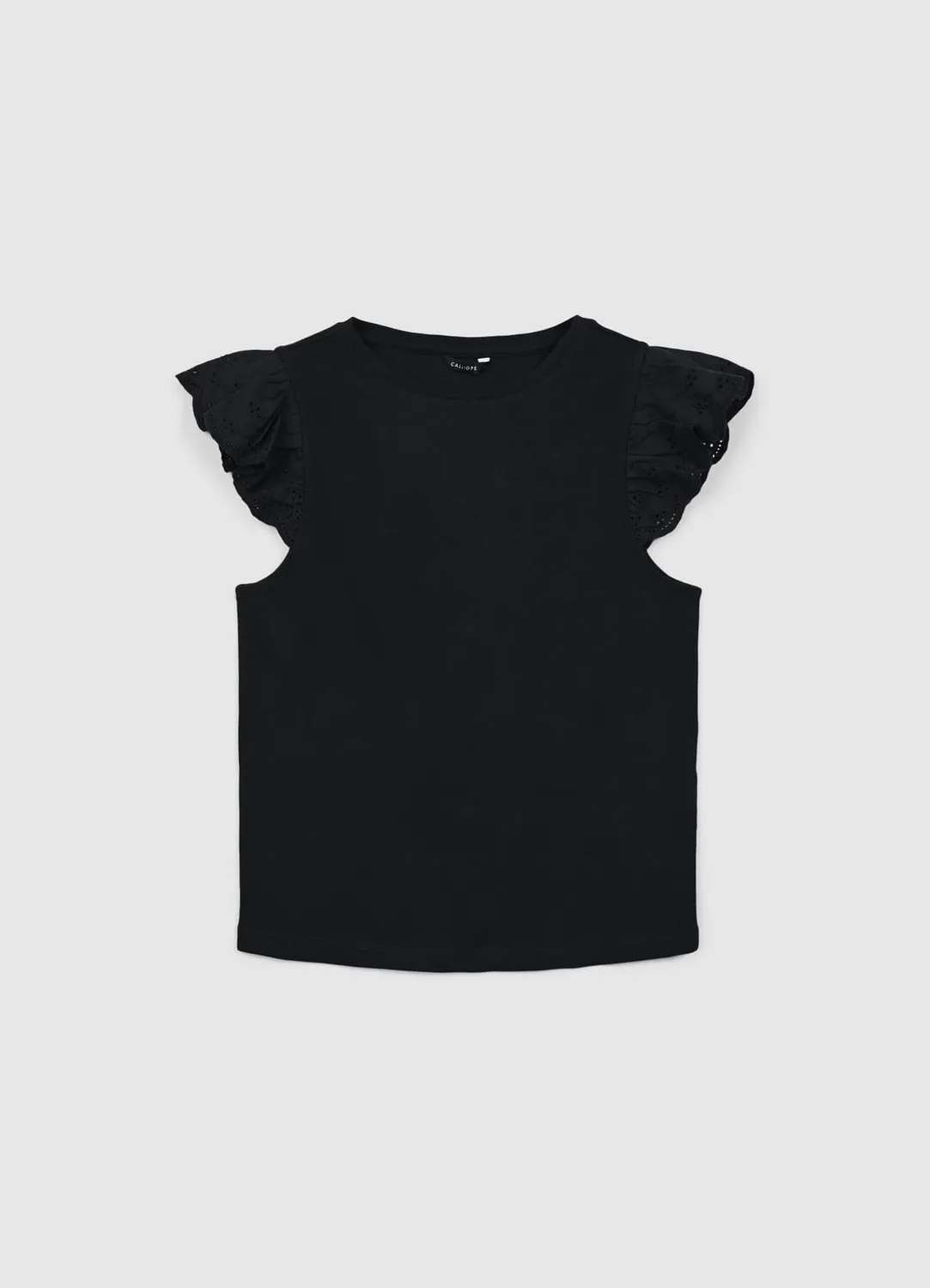 Calliope t-shirt côtelé femme volant coton