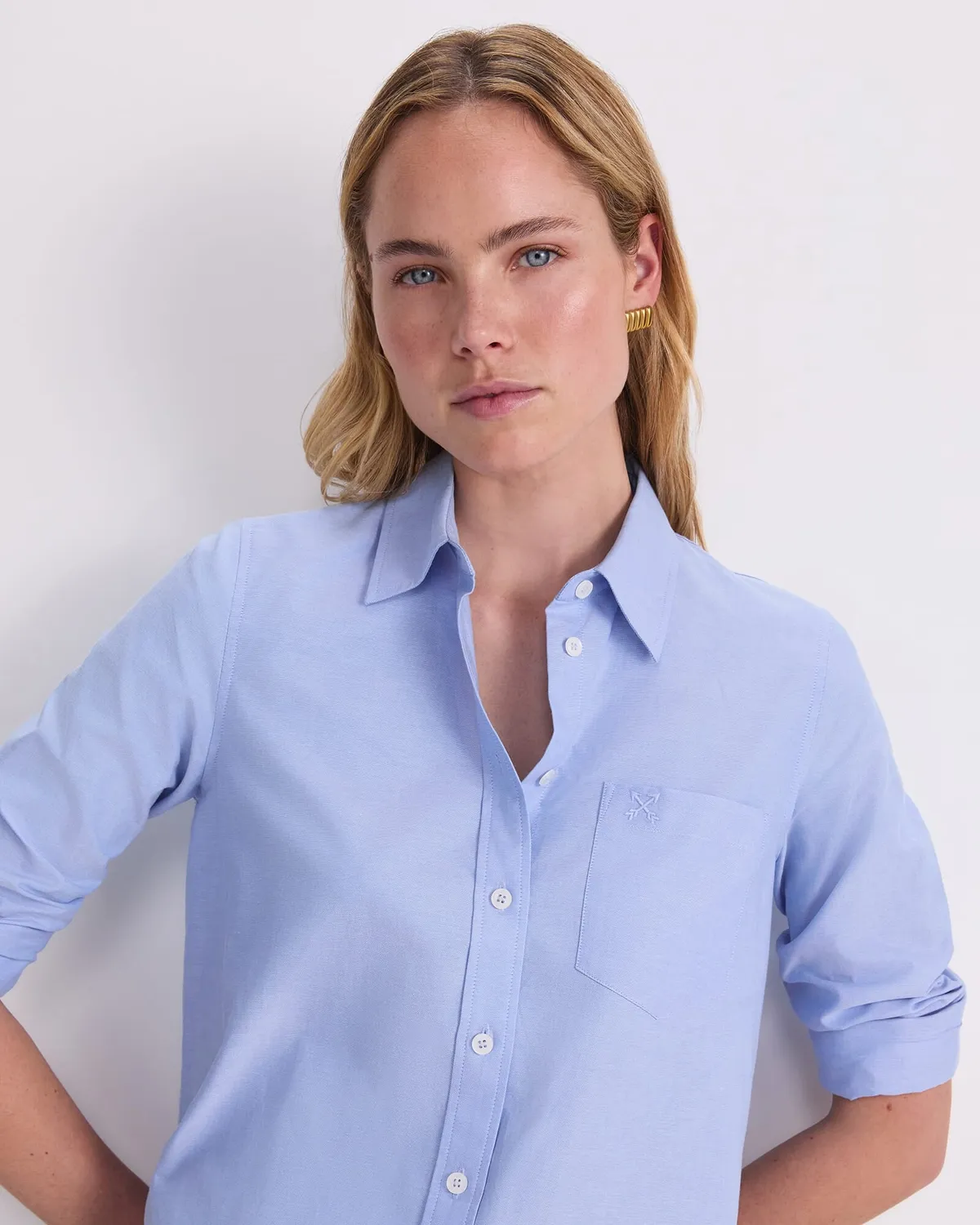 Sportscraft Oxford chemise femme manches longues coton