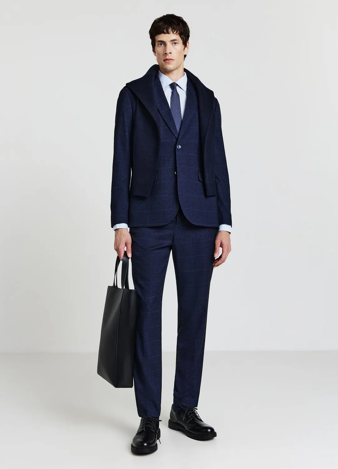 Calliope veste tailleur homme à carreaux 2 boutons
