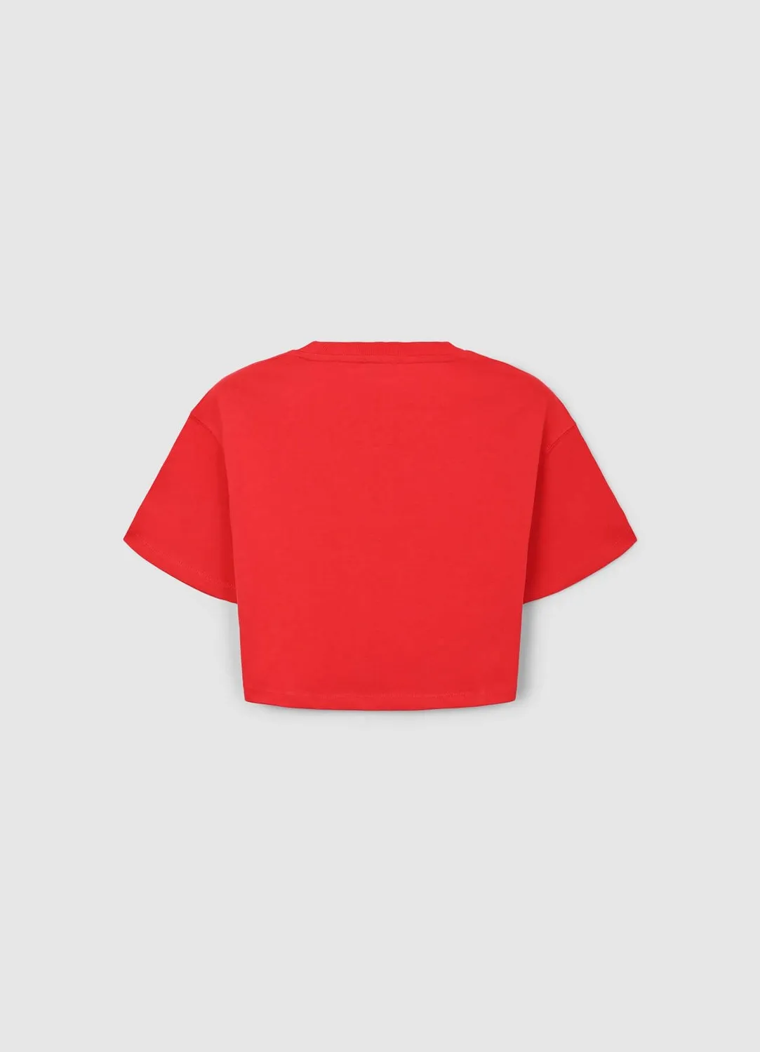 Calliope t-shirt crop femme coton uni