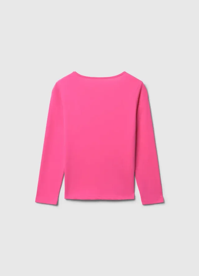 Calliope t-shirt imprimé manches longues fille coton