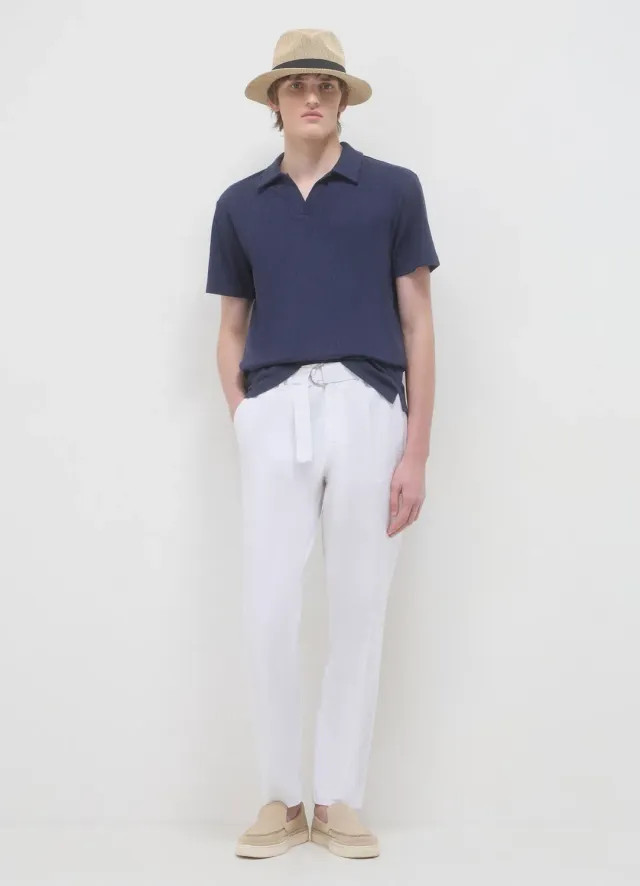 Calliope polo homme coton manches courtes uni