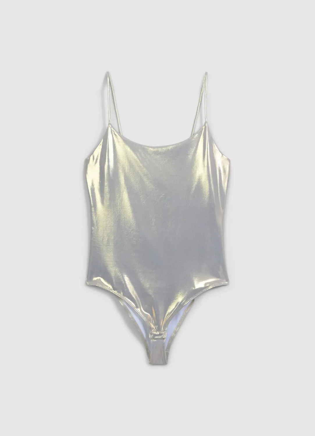 Calliope Body enduit brillant body femme bretelles