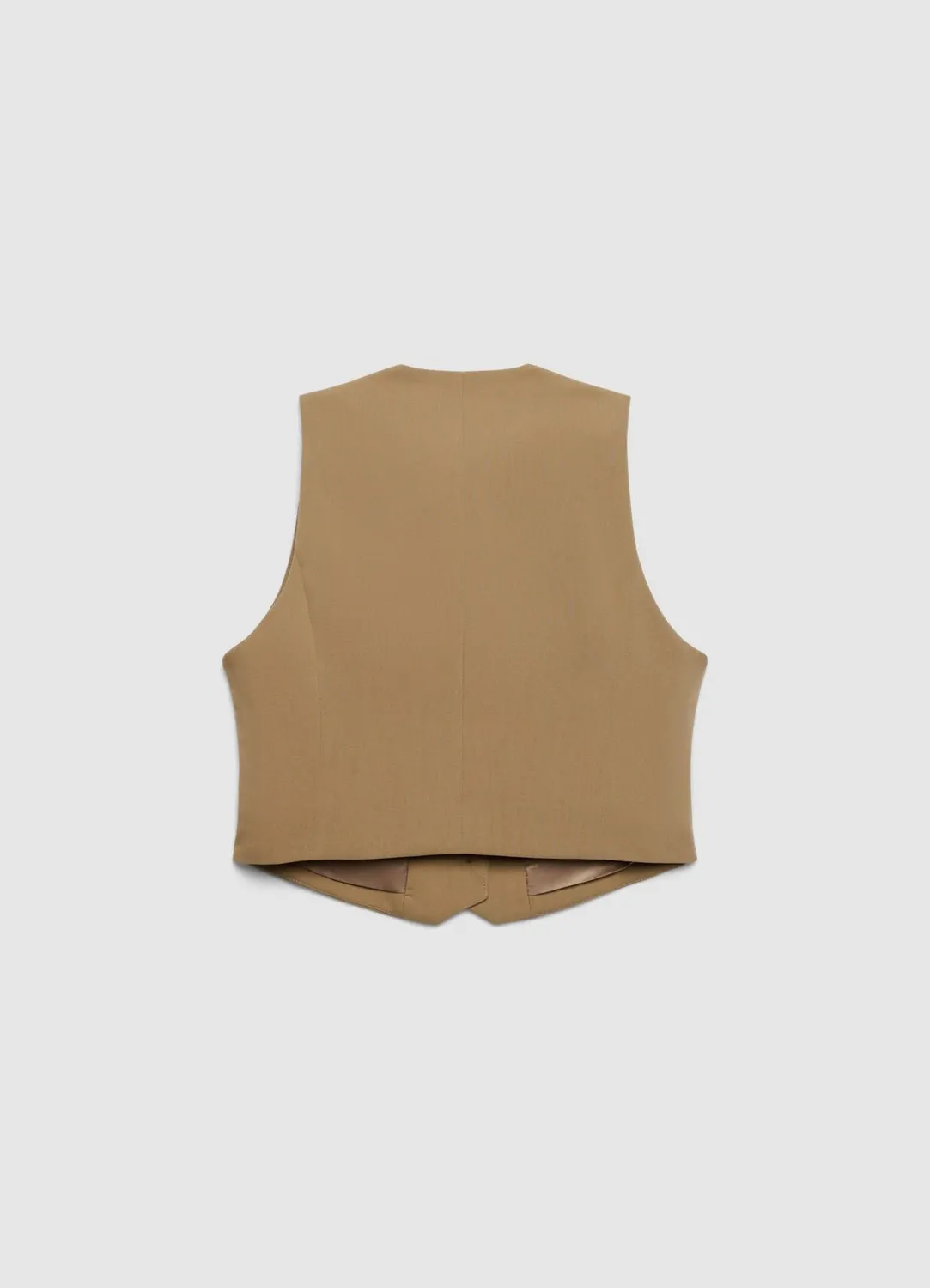 Calliope gilet court femme col V 3 boutons