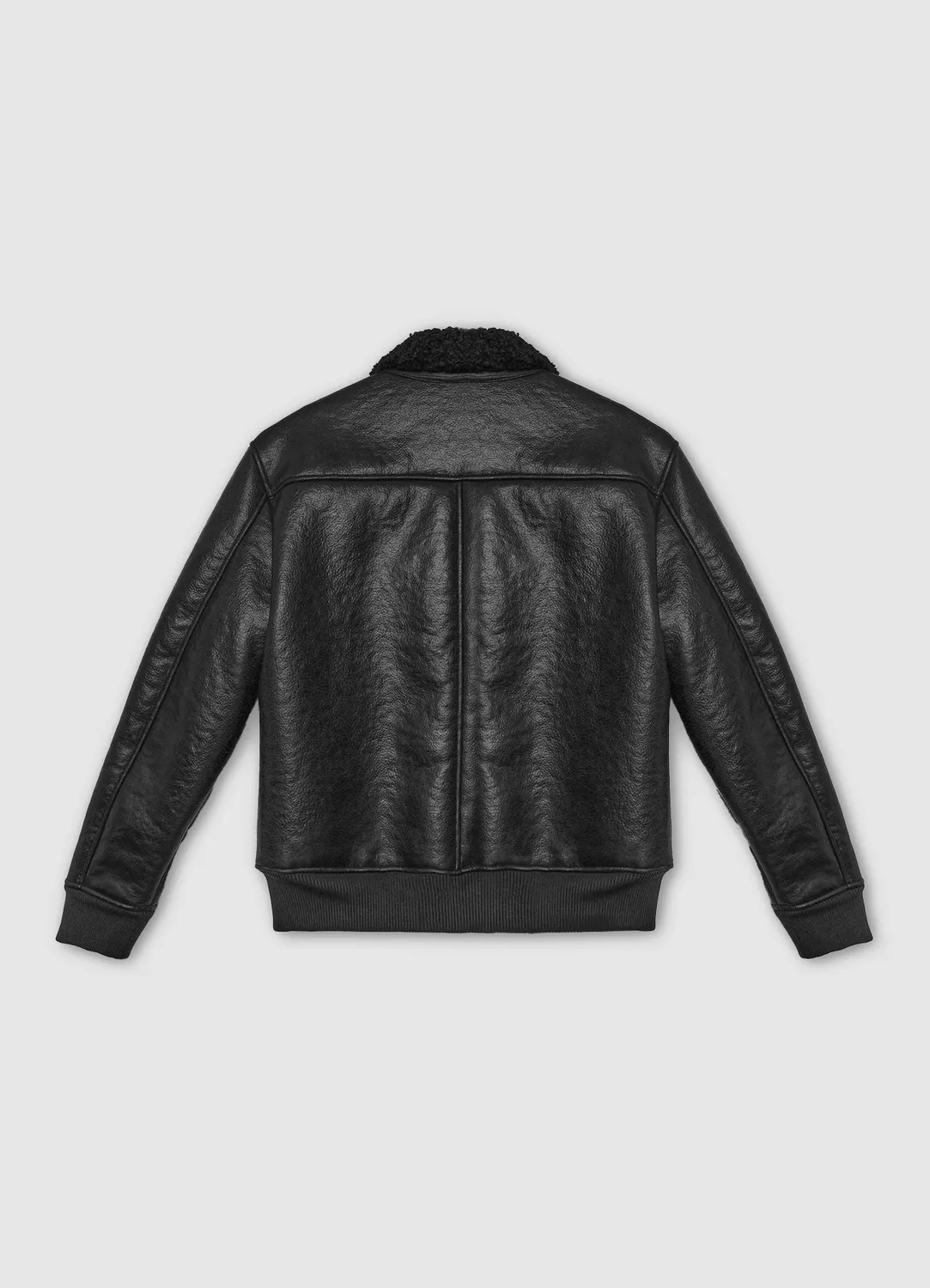Calliope effet mouton blouson homme simili cuir