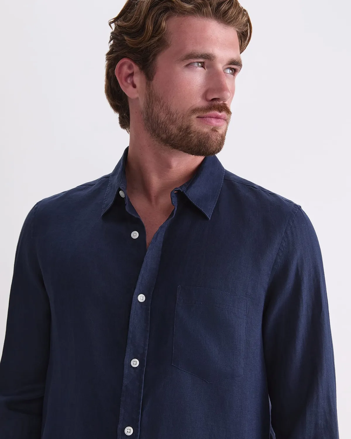 Sportscraft chemise lin homme manches longues