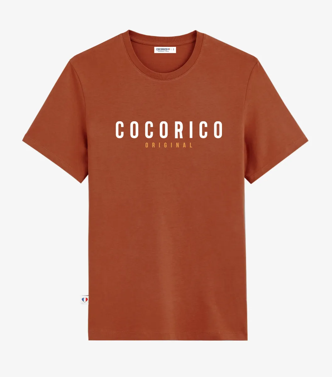 Cocorico T-shirt Homme Terracotta Signature Coton