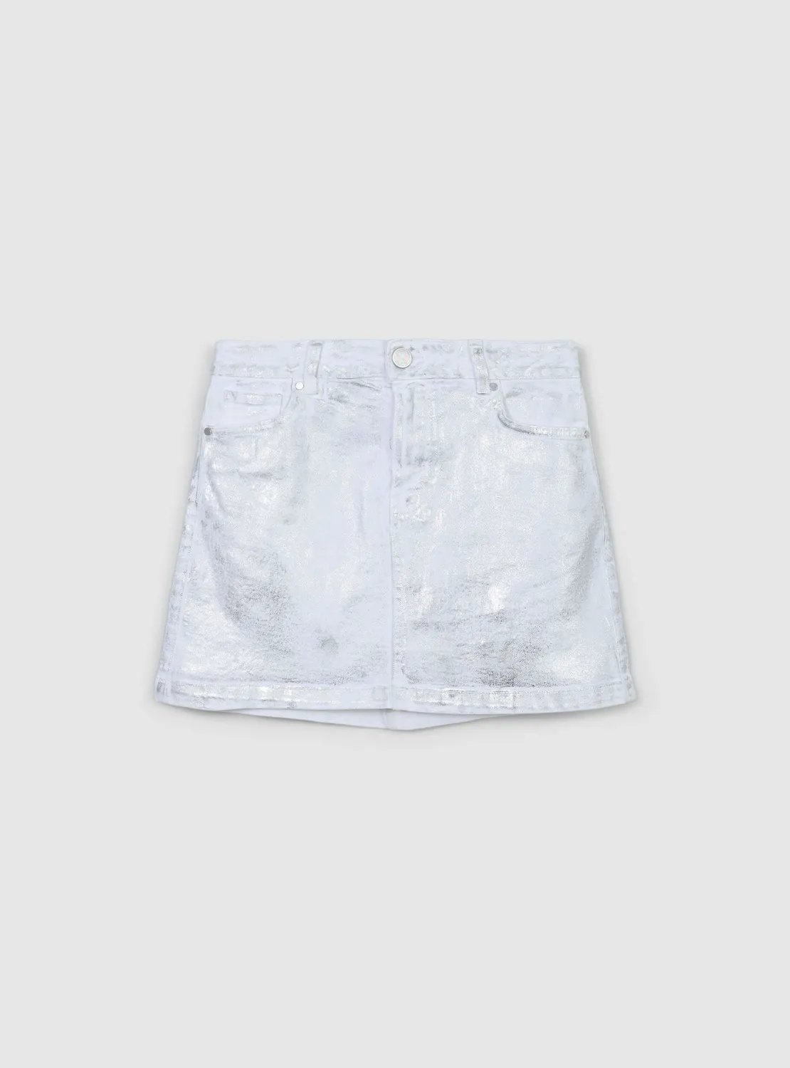Calliope mini-jupe jean enduit regular femme S