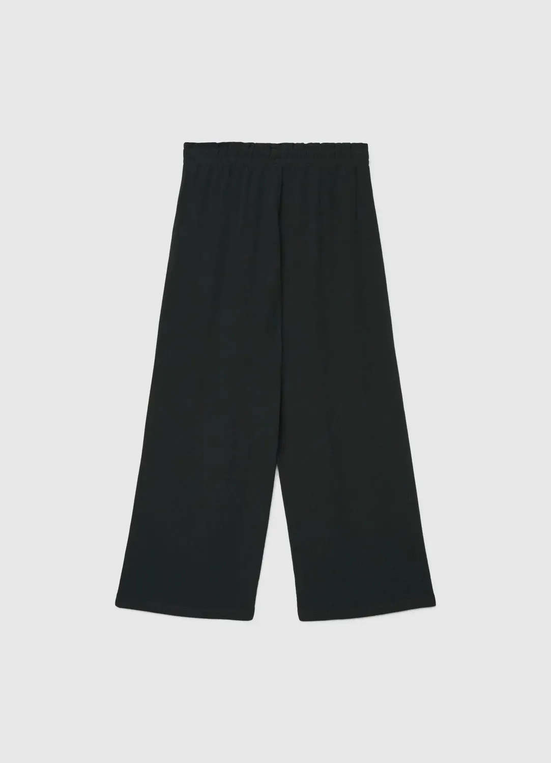 Calliope pantalon crop fille uni taille haute cordon