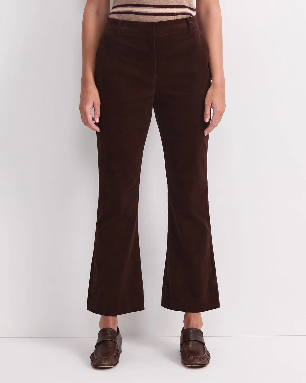 Sportscraft Thea Kick Flare Velvet Pant pantalon velours
