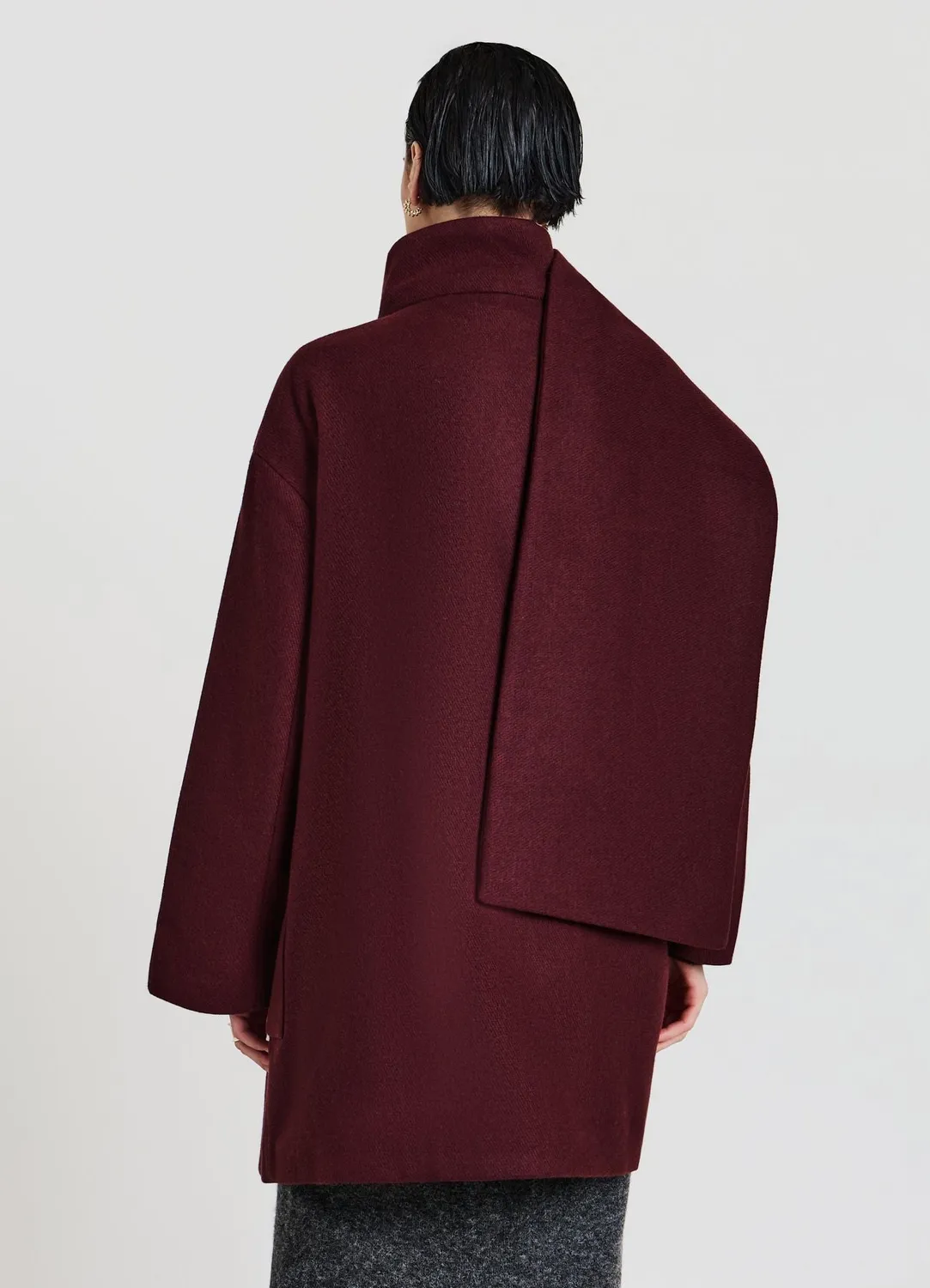 Calliope manteau écharpe intégrée femme taille S