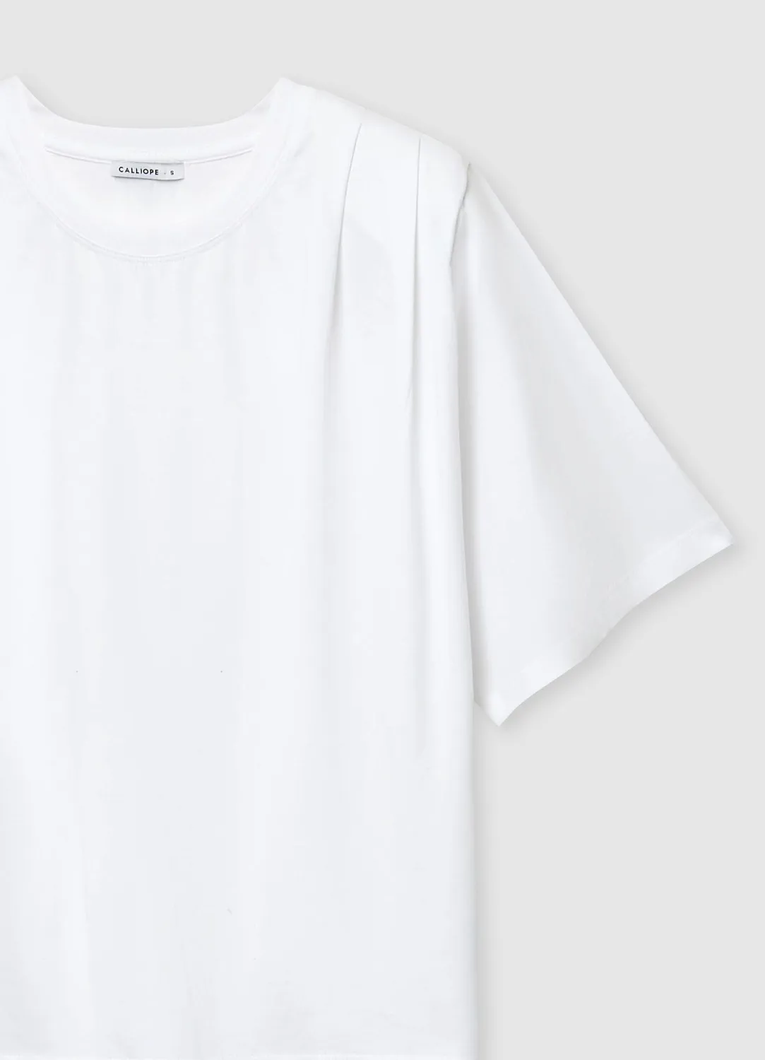 Calliope T-shirt plis épaules femme uni