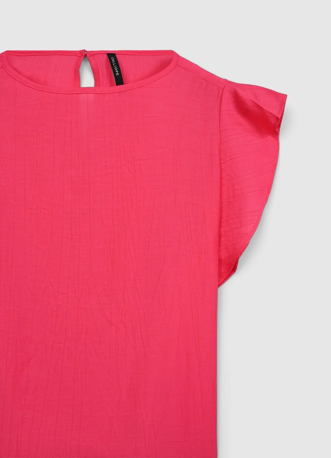 Calliope blouse femme manches volants unie