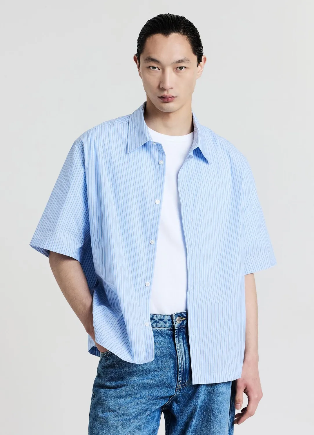 Calliope chemise rayée coton homme