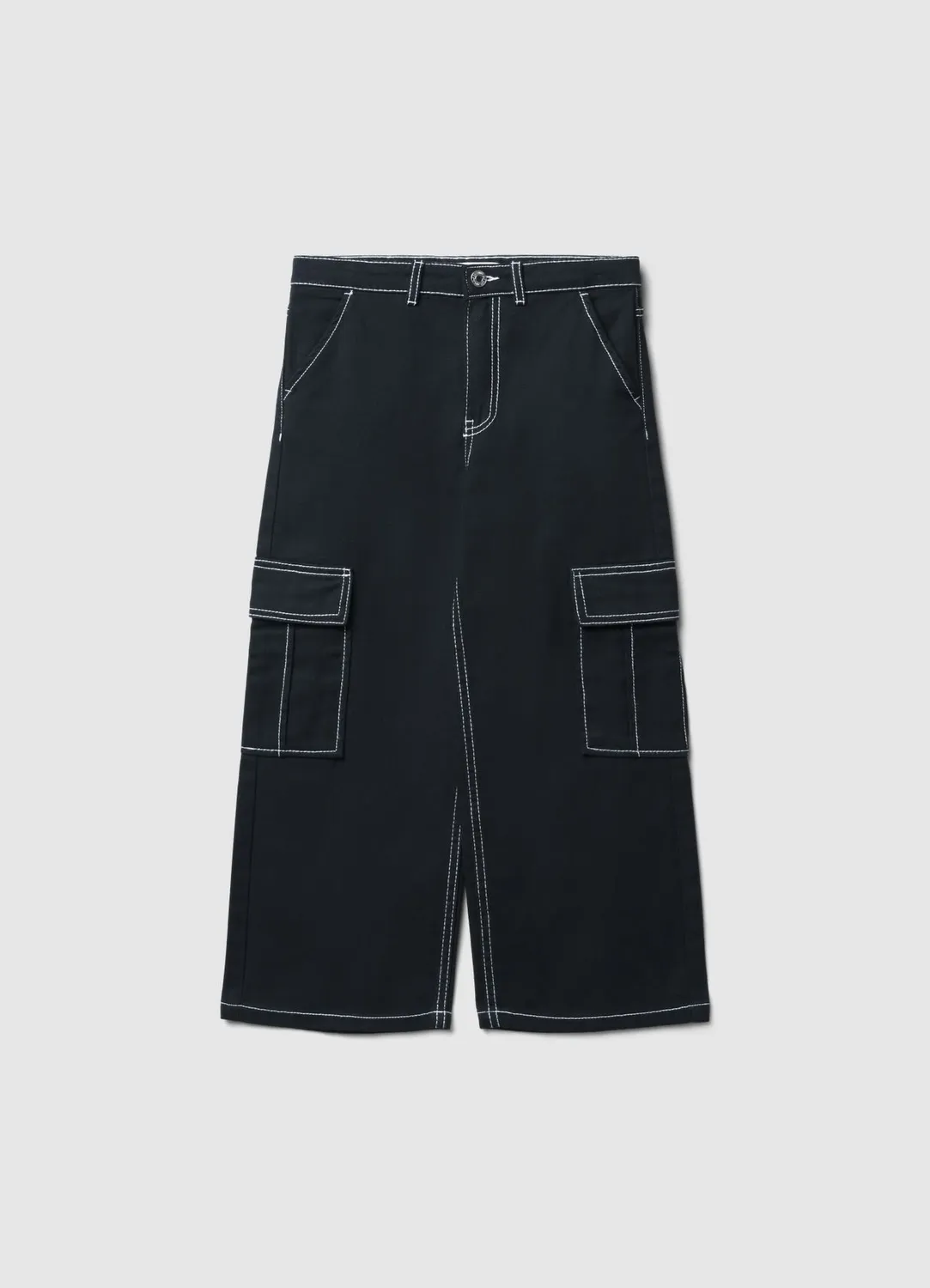 Calliope Cargo Pantalon Fille Wide Leg Poches
