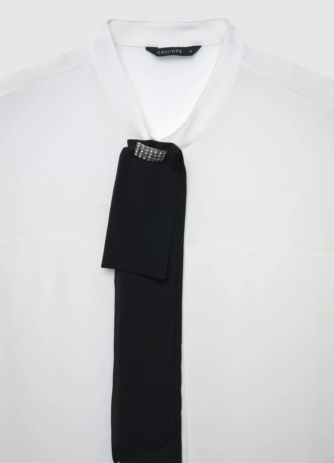 Calliope chemise lavallière femme manches longues regular