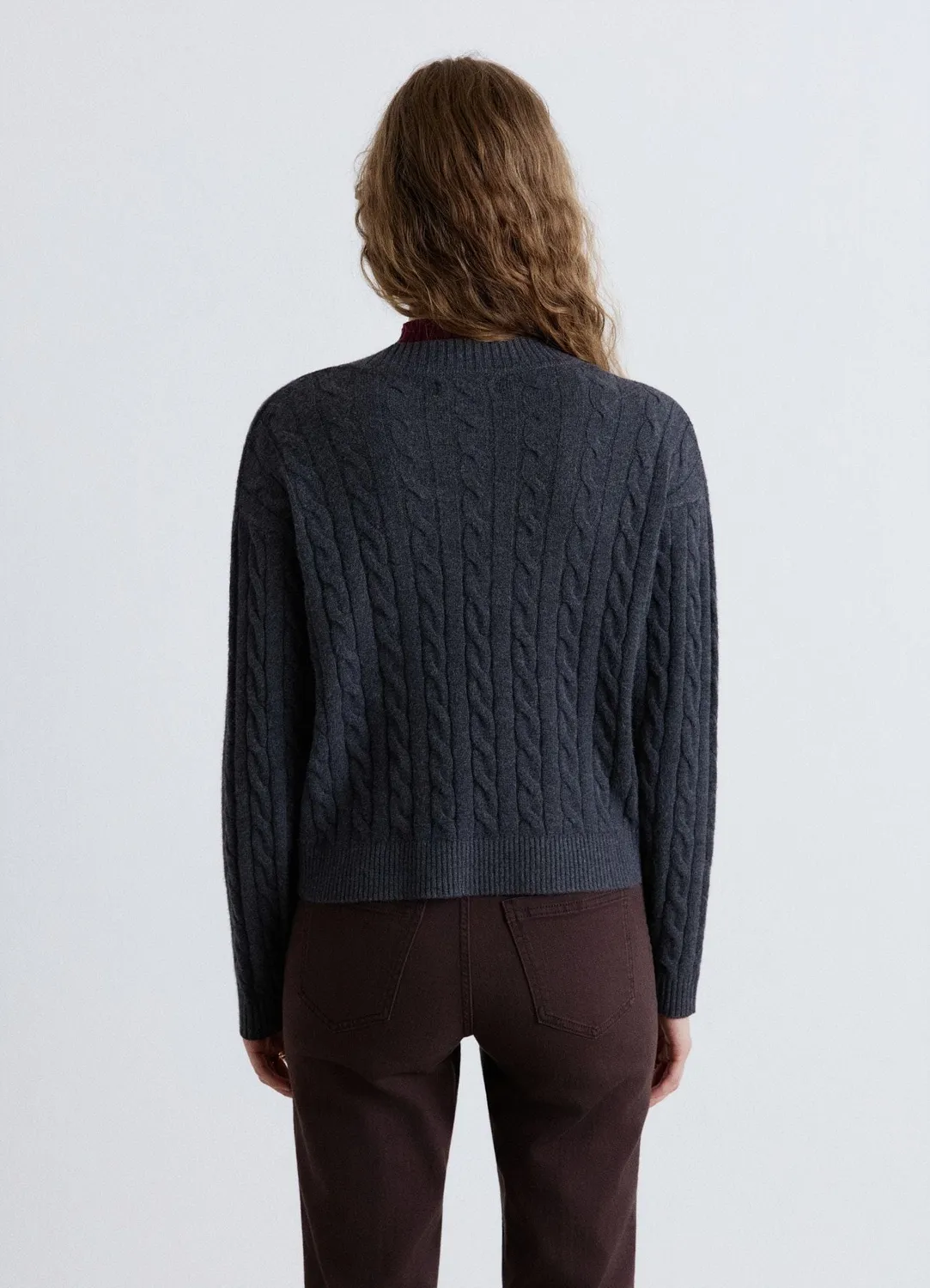 Calliope pull torsadé col V femme uni