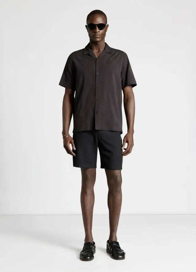 Calliope Chemise Bowling Jacquard Homme Manches Courtes