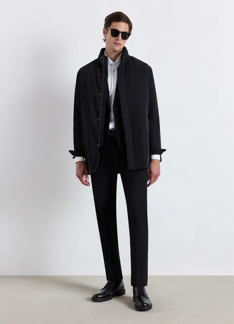 Calliope manteau matelassé homme col montant uni