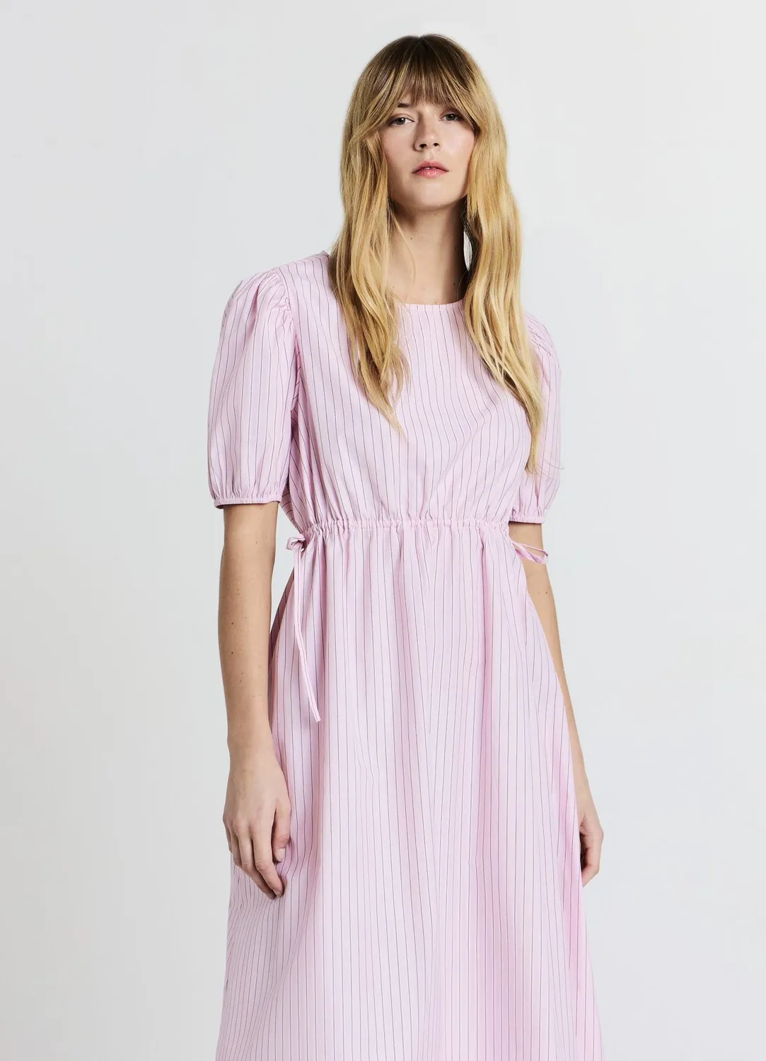 Calliope robe longue rayée manches ballon S M L