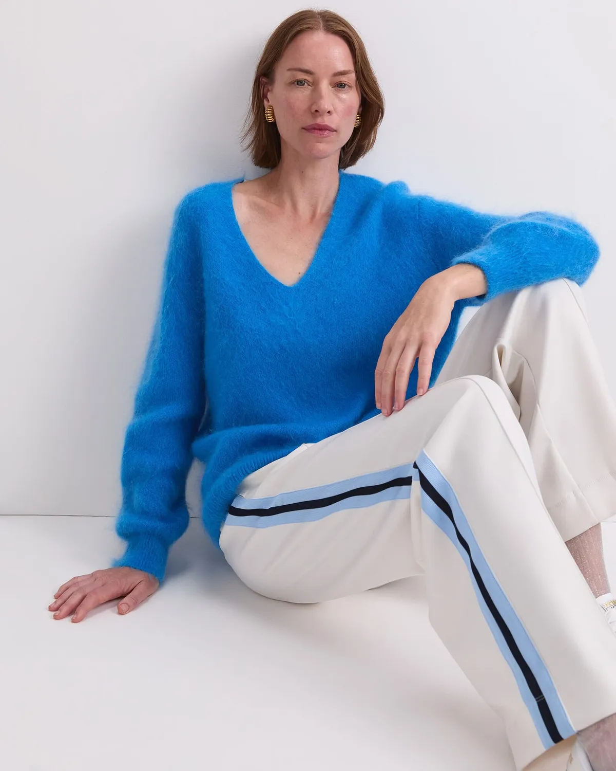 Sportscraft Tatiana Mohair pull col V femme