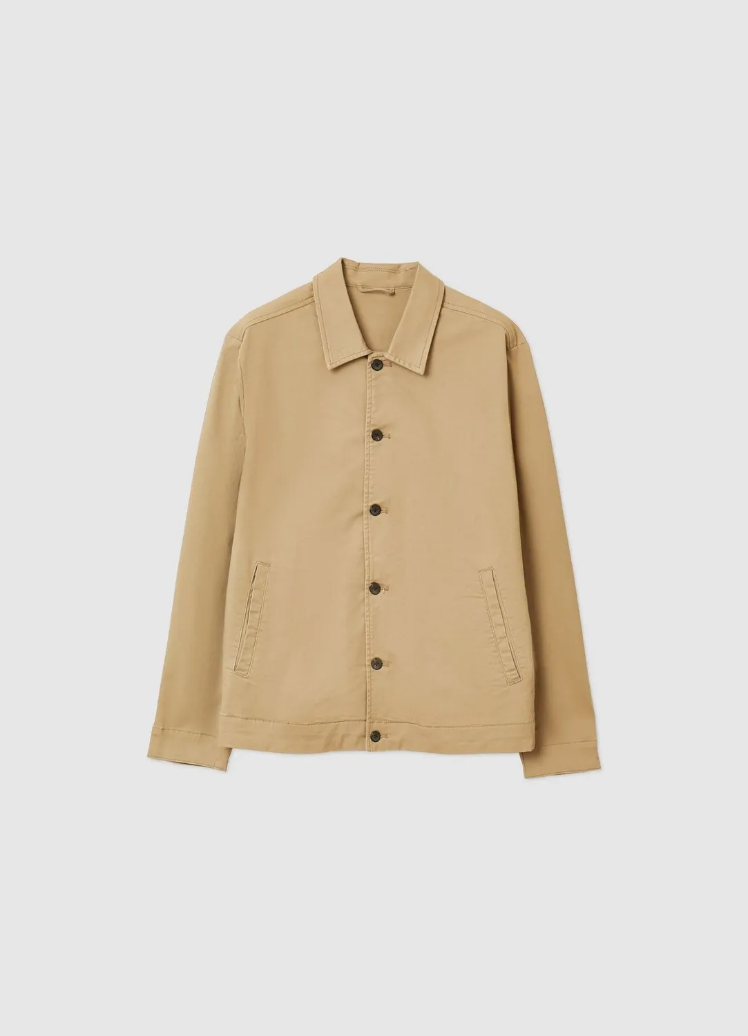 Calliope Blouson Coton Col Classique Veste Homme Casual