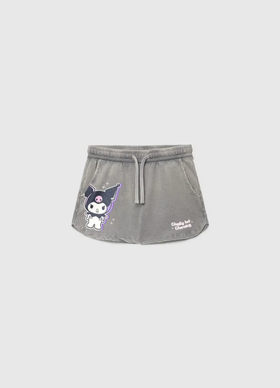 Calliope short sport fille Kuromi cordon poches coton