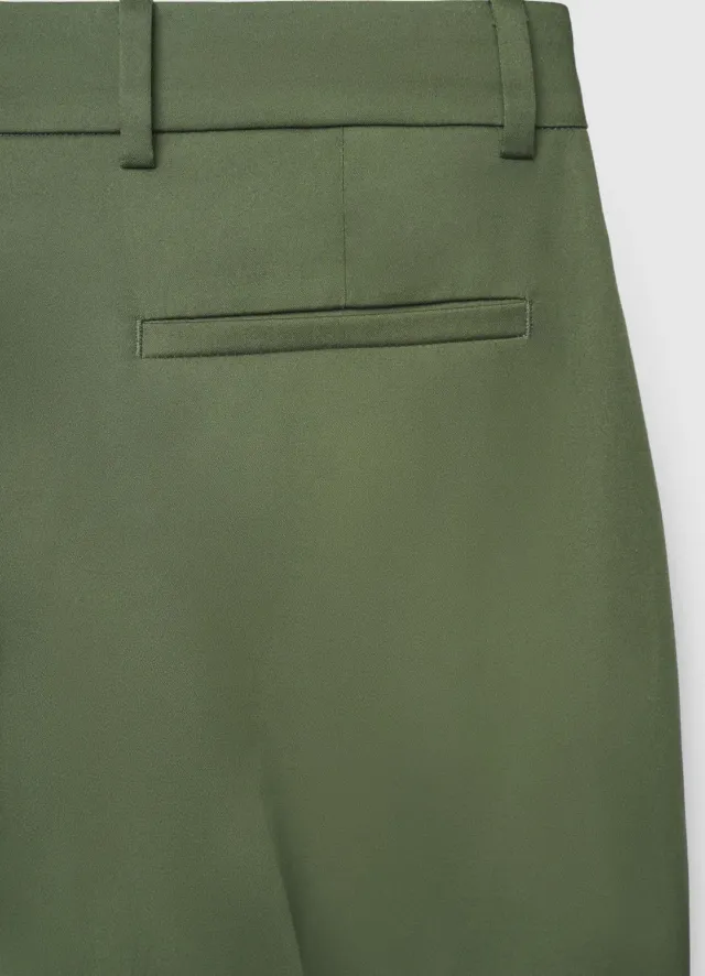 Calliope pantalon cigarette femme satin de coton