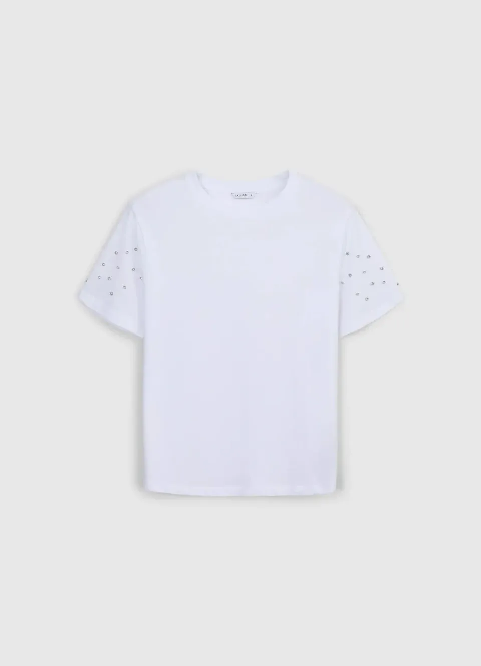 Calliope t-shirt strass col rond coton femme regular