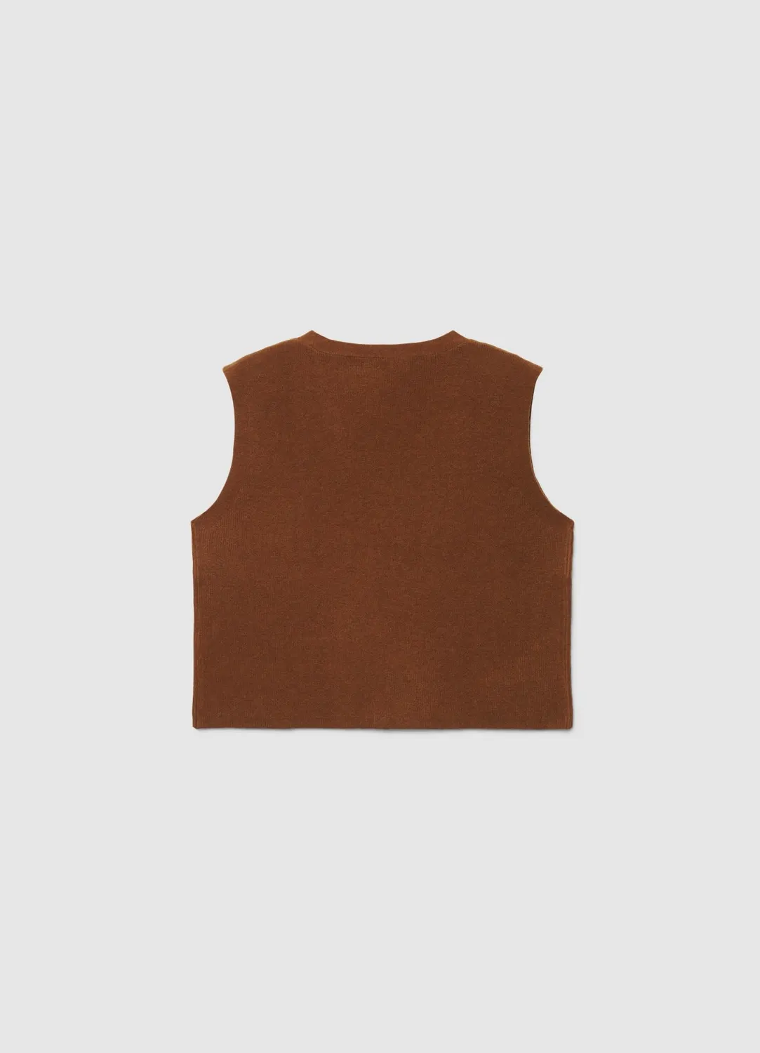 Calliope gilet maille col V boutons femme sans manches