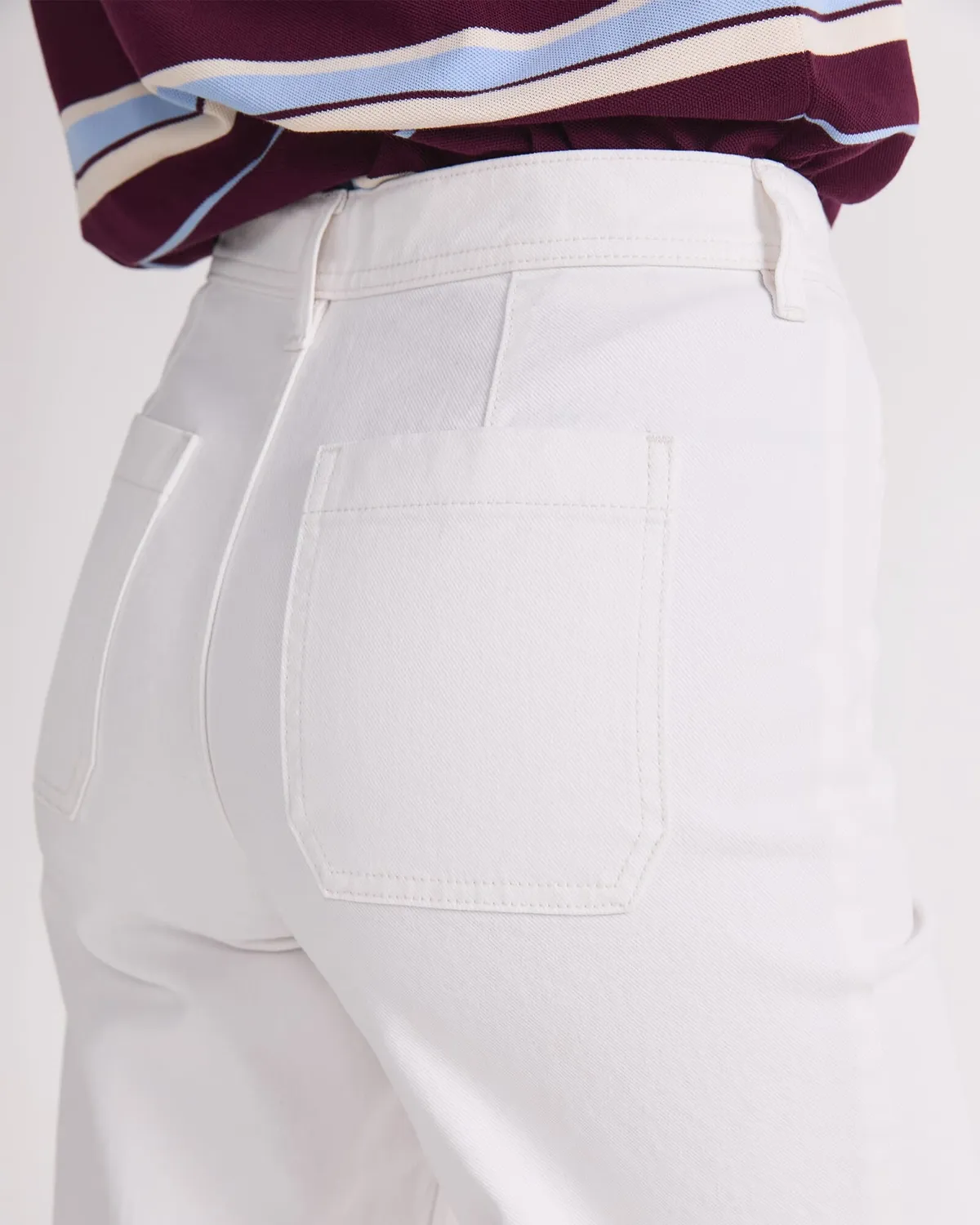 Sportscraft Tessa Wide Leg Jean jean blanc large