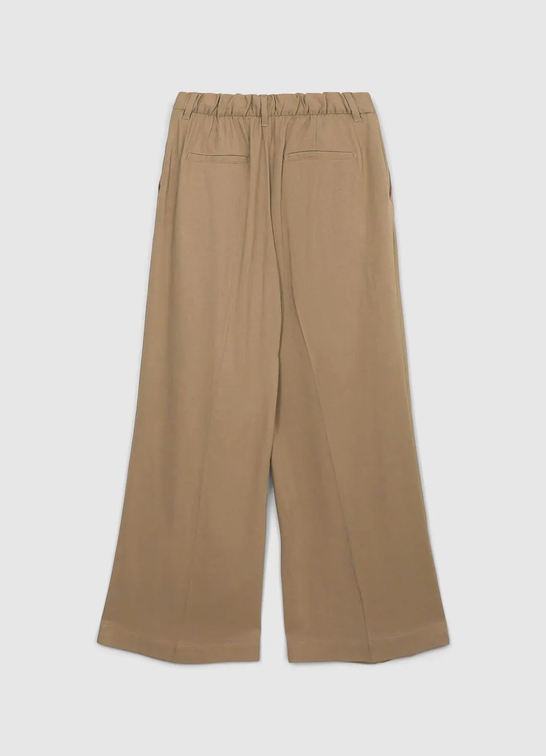 Calliope pantalon palazzo femme mélange lin